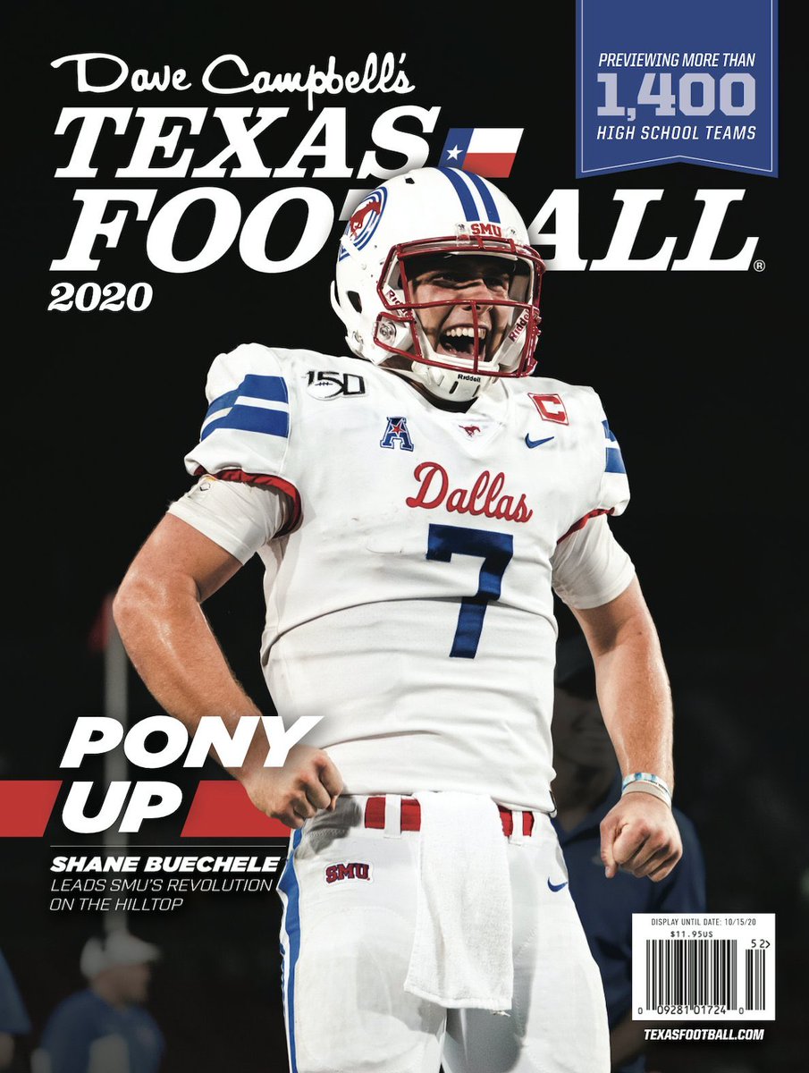 Erin Hartigan (@imerinhartigan) on Twitter photo Fitting that <a href="/SMU_Football/">Bill "Boss Hogg" Armstrong</a> Captain @BGShaneBuechele – who represents #Dallas' team so admirably both on and off the field – now does so on the coveted @DCTF cover for the first time since Lance McIlhenny in 1983
Get it mailed to you before it hits stores: texasfootball.com/subscribe-now Fitting that <a href="/SMU_Football/">Bill "Boss Hogg" Armstrong</a> Captain @BGShaneBuechele – who represents #Dallas' team so admirably both on and off the field – now does so on the coveted @DCTF cover for the first time since Lance McIlhenny in 1983
Get it mailed to you before it hits stores: texasfootball.com/subscribe-now