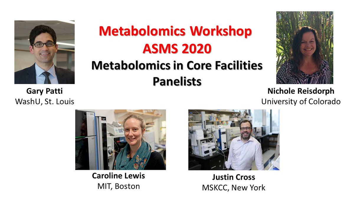 Join Miriam Sindelar and me as chairs for the Metabolomics Workshop for the ASMS reboot for a discussion on core facilities in metabolomics.  #ASMS2020 #metabolomics