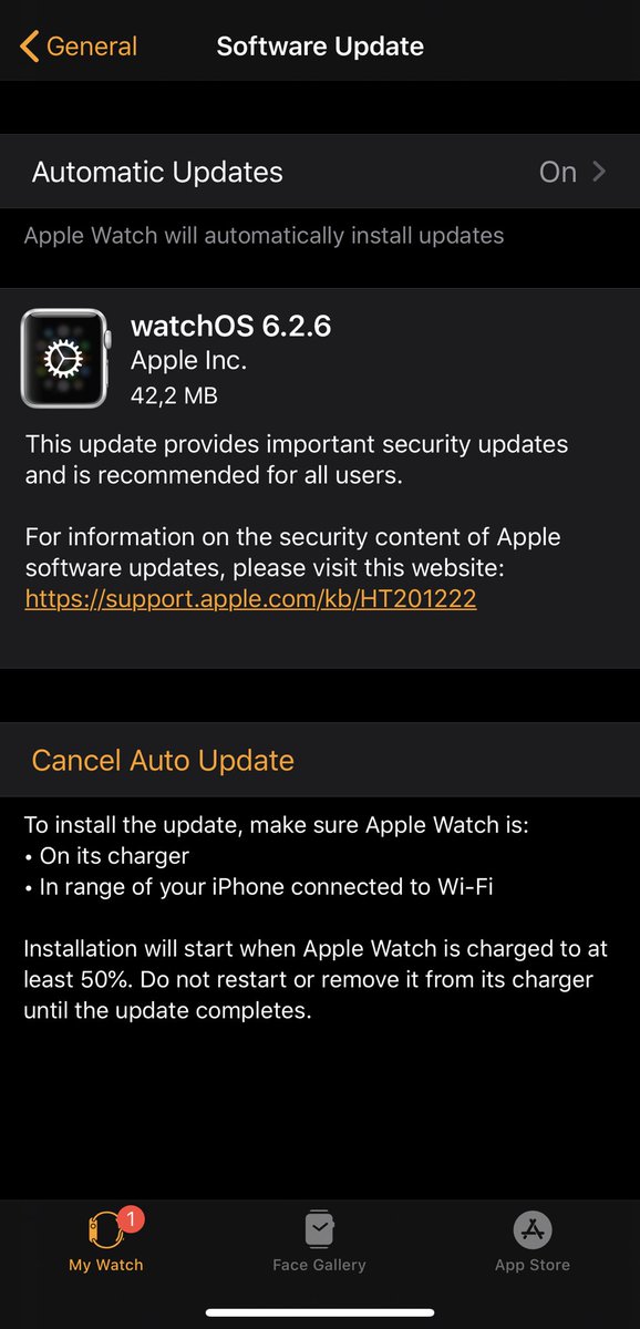 RobertEVoicu's tweet image. #WatchOS6.2.6 is available for download