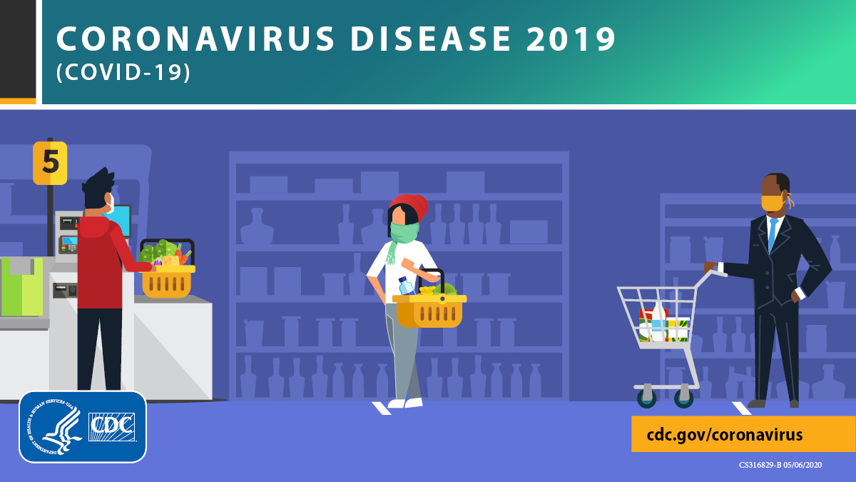 CDCgov's tweet photo. Protect yourself from #COVID19 when going shopping. Order online or use curbside pickup if possible, wear a face covering, practice #socialdistancing, and wash your hands with soap and water after leaving the store. Get more tips: https://t.co/qOJIH3XUI5. https://t.co/xM04WIaSgu