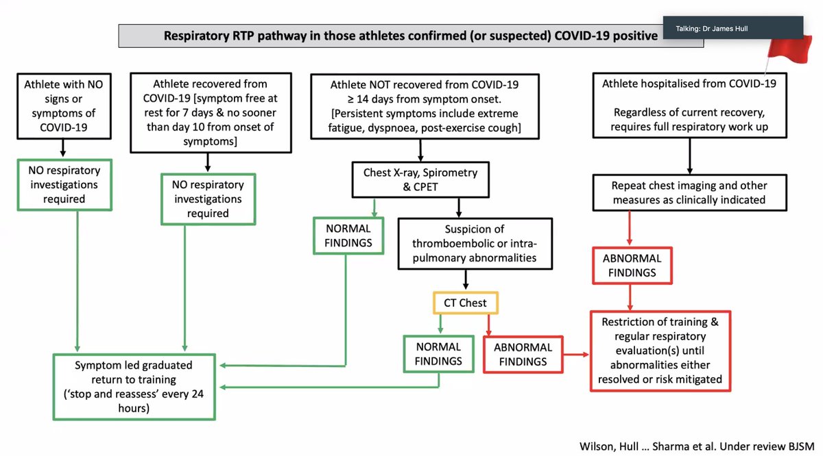 DrCGarnett's tweet photo. Respiratory and cardiac RTP recommendations during #COVID19 from experts @Breathe_to_win @SSharmacardio @RSM_SEM @RoySocMed #sportsmedicine https://t.co/aXQyx4M5oA