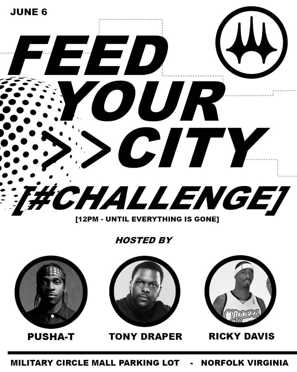 103JAMZRADIO's tweet photo. The event will provide fresh groceries and essential PPE supplies for up to 3,000 community members via non-contact drive-thru lanes, following all CDC social distancing guidelines. @PUSHA_T
#Norfolk
#rickydavis
#TonyDraper https://t.co/R55M2iGB3g