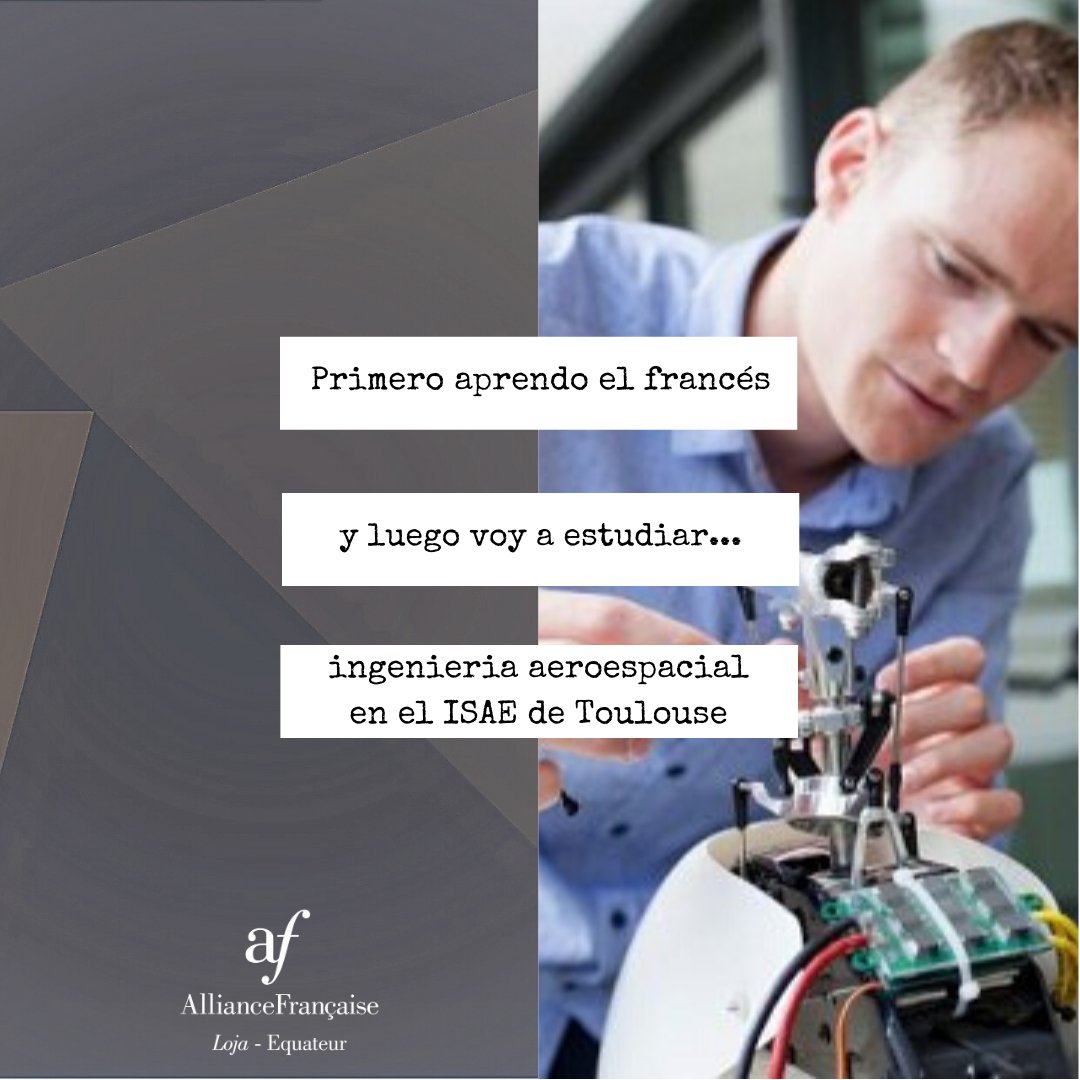 AF_Loja's tweet photo. ¿Ganas de despegar? La industria aeronáutica francesa es la segunda exportadora del sector con 25% del mercado mundial después de los Estados Unidos. El ISAE-SUPAERO de Toulouse acoge cada año un 40% de estudiantes extranjeros. #isaesupaero #campusfrance #estudiaenfrancia https://t.co/y6Io4Bosbz