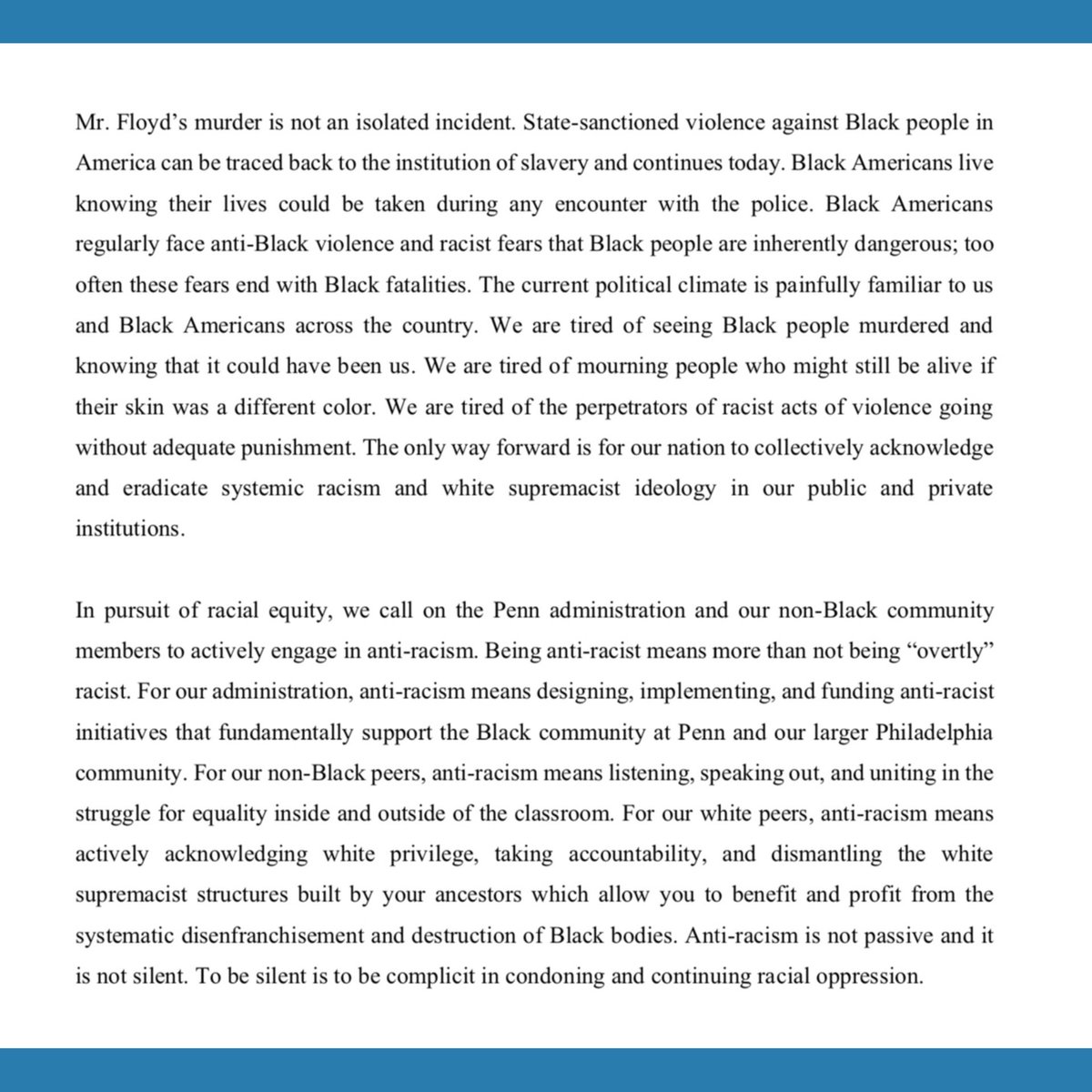 Penn Law BLSA tweet media