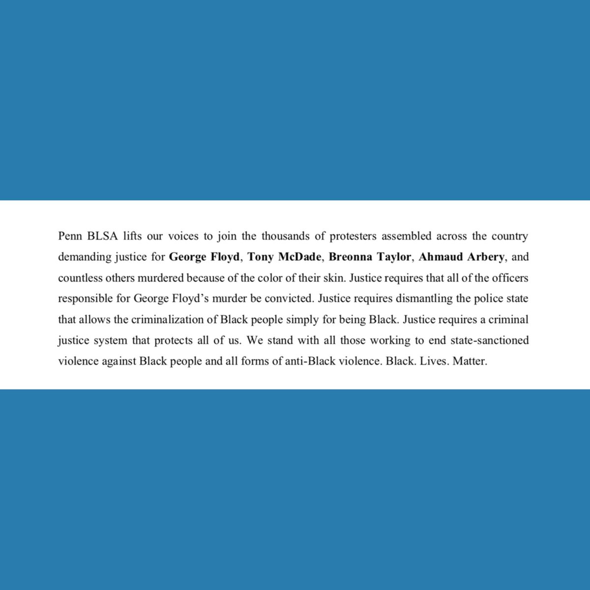 Penn Law BLSA tweet media