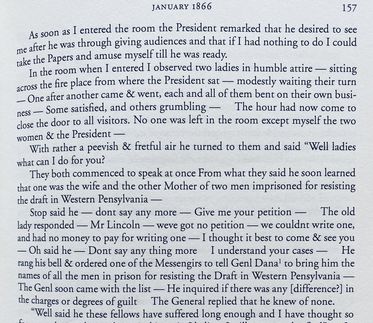 NPRinskeep's tweet photo. A simply astonishing story about President Abraham Lincoln in the White House during the Civil War, as recounted by his friend Joshua Speed after Lincoln’s death. “I am afraid with all my troubles I shall never get” to heaven, he said. “But if I do I will find you.” https://t.co/Vzvl06qyda