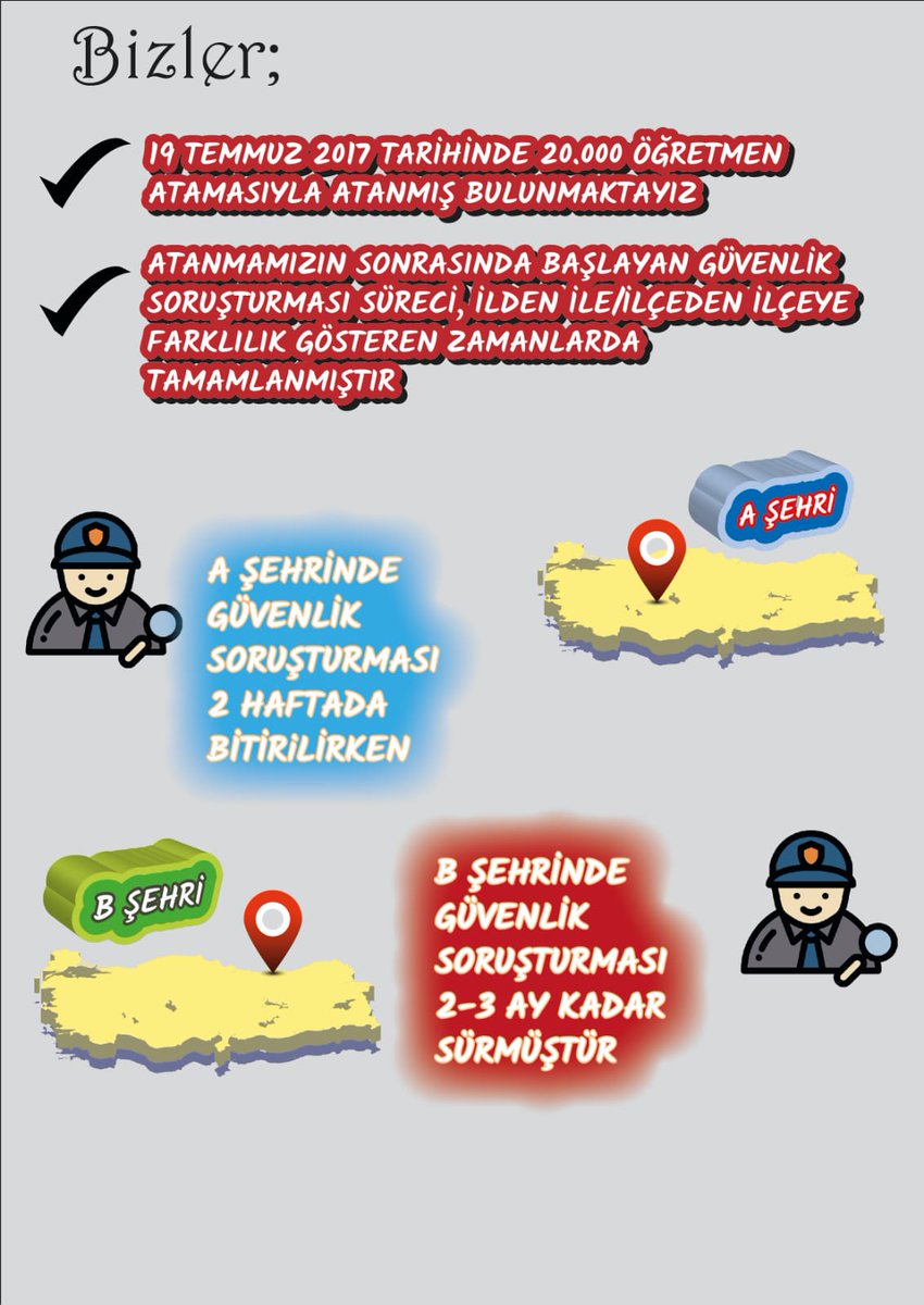umitkaraegt's tweet photo. ZiyaHocam Müjde2017ye

Sn bakanım @ziyaselcuk

Sizden bir ayrıcalık istemiyoruz
19 temmuz 2017 de atandık
Güvenlik soruşturması nedeniyle
geç başlatıldık
Dolu dolu 3 yıl görev yaptık

ARTIK AİLEMİZE KAVUŞMAK İSTİYORUZ

@RTErdogan @ahmetgundogdu01
@safran1958 @hmzaydg
@demiiryakup https://t.co/sxWwLxHzVi