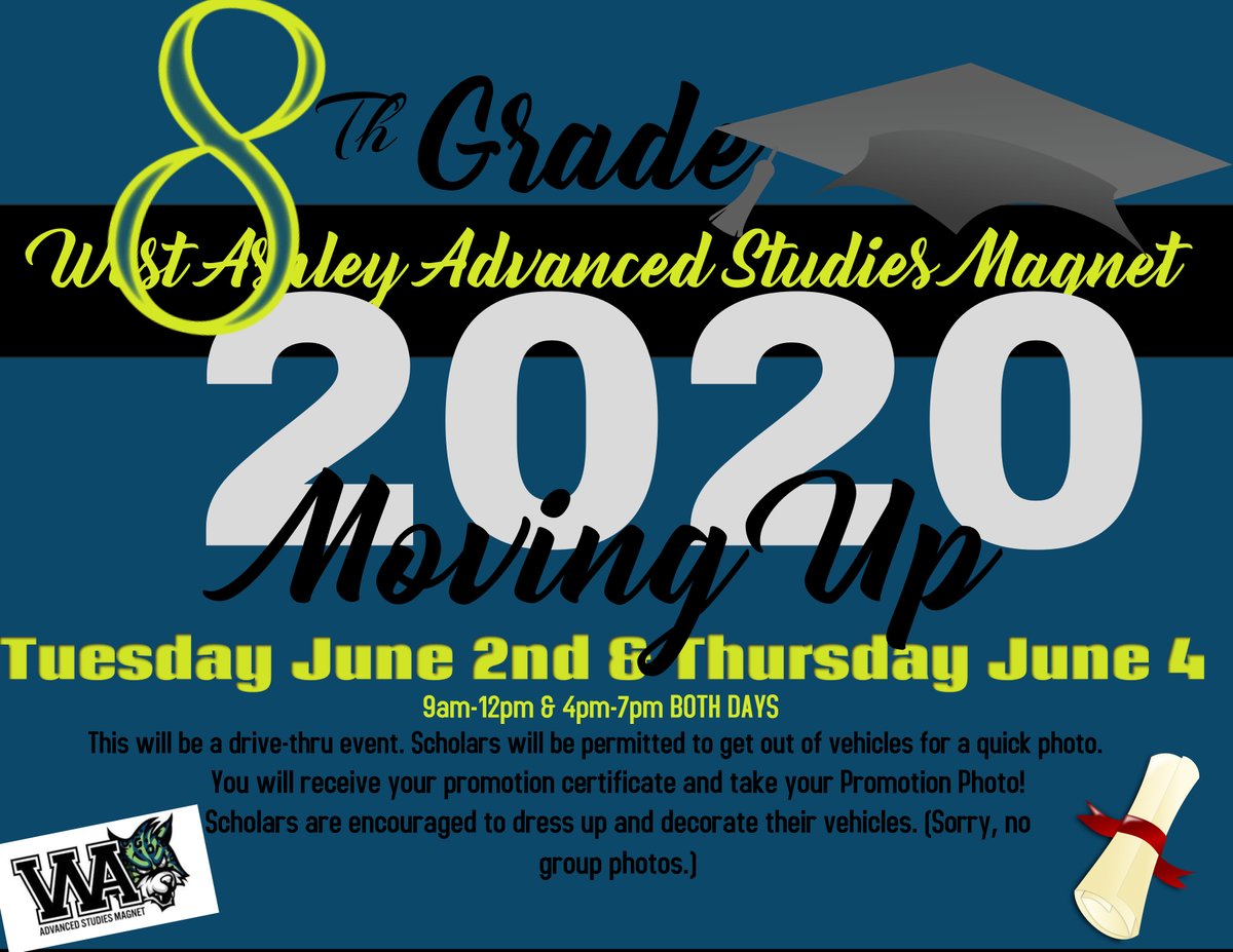 Eighth graders this is for you! Drive thru event Tuesday and Thursday!!🥳👇🥳👇