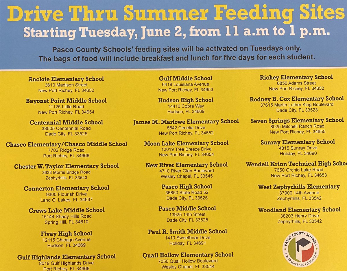 Pasco County Schools tweet media