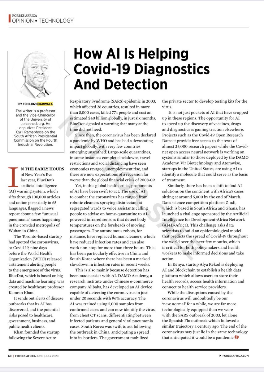 My latest issue on Forbes Africa.