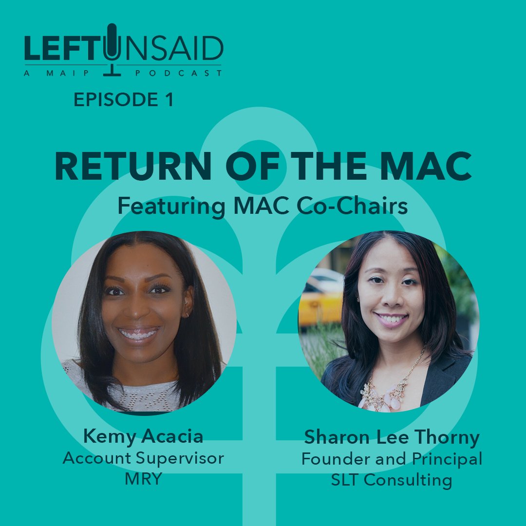 MAIP's tweet photo. MAIP Alumni Council Co-Chairs, Kemy Acacia '09 and Sharon Lee Thony '00, join host Carl Desir to discuss what the 4A's Foundation and the MAIP Alumni Association is up to in 2020, their own MAIP experience and advice for the #MAIP2020 Fellows. https://t.co/AksaWSfWi4