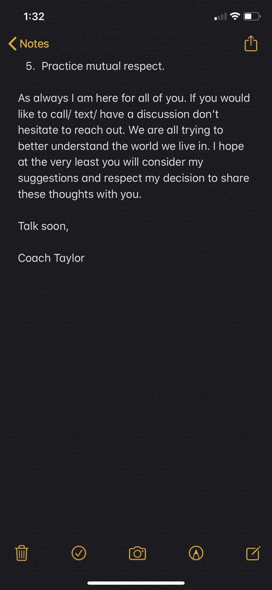 taylorlax19's tweet photo. My message to @HCFords_MLax
1. Listen
2. Take action
3. Love each other
4. Be open to personal growth
5. Practice mutual respect
#hcmlax https://t.co/I6uHKNiQe6