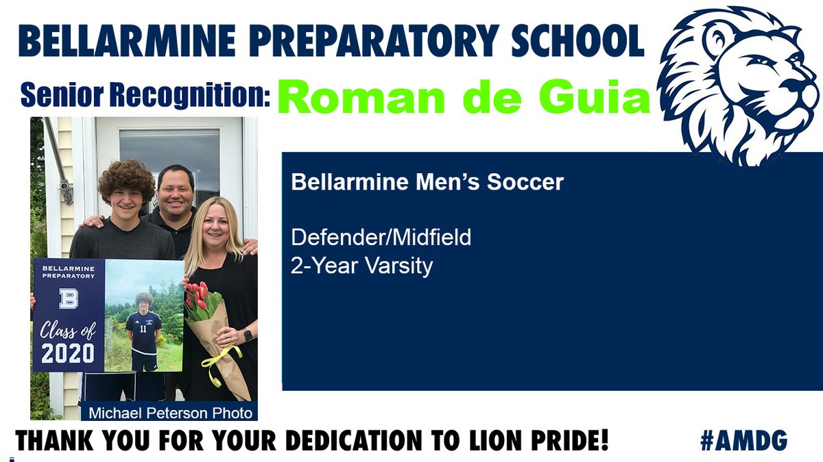 BellarminePrep's tweet photo. Celebrating our 2020 Men's Soccer Seniors! 

Congratulations Roman!

You will be missed!

@bps_activities
@athletics_bps
@squadjumpingjoe https://t.co/OJfgZDJX7t