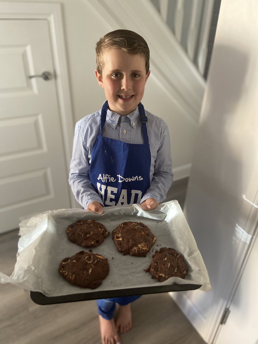 Clairedowns79's tweet photo. @MissRyanRog @RayerHead today’s literacy task to follow a set of instructions independently... the outcome was freshly baked double chocolate orange cookies which were delicious!! https://t.co/GbH8HiyWV9