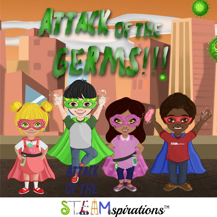 STEAMspirations's tweet photo. Check out this FREE book for children that will help them understand Covid-19 and how they can overcome it! Please share!😊

Attack of the GERMS! 

Website
https://t.co/YMiVeunMOa

Narrated Video
https://t.co/Ce7nASsYGX

FlipBook
https://t.co/7W3ubJ9I41 https://t.co/pcroZVlXZY