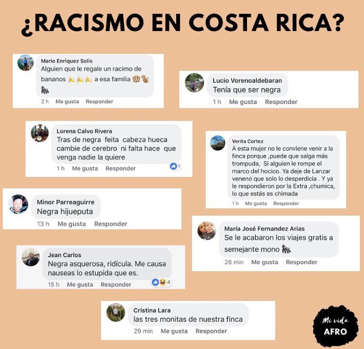 shitpostersCR's tweet photo. 4/ Y porque los estereotipos, la fetichización, los chistes y los prejuicios en torno a una comunidad entera de personas siguen existiendo. [@ mividaafro en IG] https://t.co/3hwuhC3ppH