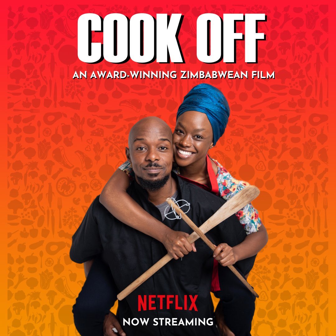 Noir_Models's tweet photo. Today is the day! 🙌🏾

 @CookOffZim is officially streaming on @NetflixSA and it tells a story of a single mother who enters a reality cooking show competing with professional chefs.

Our very own @TendaiRyanNguni stars in the film, happy watching! 😁

#CookOffZim https://t.co/C6SwQKBqT9