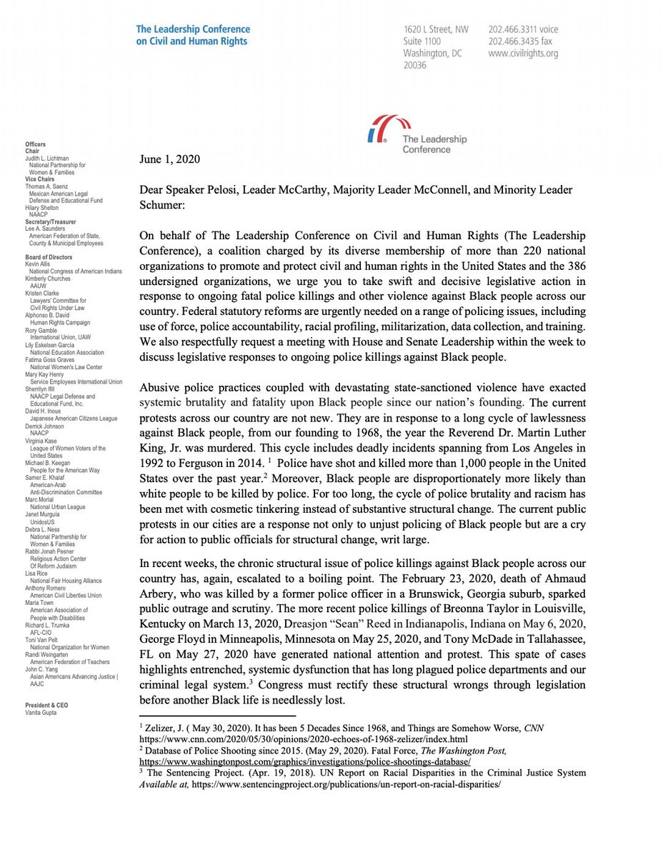 Screenshot of page 1 of our letter. The full text is available at the link in the original tweet.