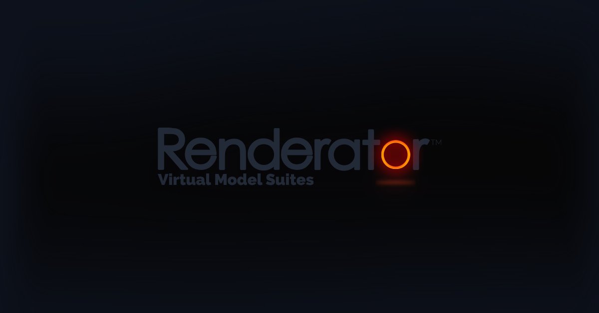 renderator's tweet image. Introducing Renderator Virtual Model Suites™ new brand 2021