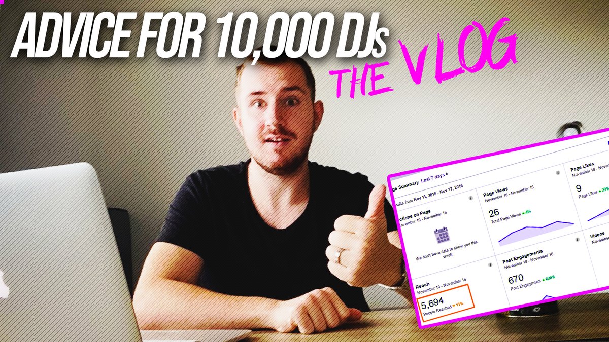 Quicker, faster, less serious updates for the #AdviceFor10000DJs project. Discussing Social Media Post Design, effectiveness of Digital Ads for artists &amp; content ideas 🙃

youtu.be/1393YYyYPic

#MusicMarketing #socialmedia #edmlifestyle #musicpromotion #vlog #YouTube #vlogger