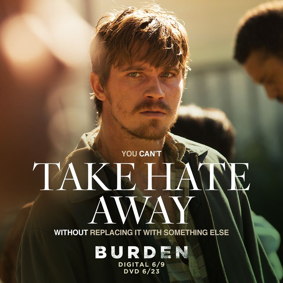 Lend your voice in the cry against hatred.
#BurdenMovie is a powerful true story of how one man overcame hate, starring Unbroken's Garrett Hedlund,  plus Forest Whitaker, Tom Wilkinson &amp; Usher.
On Digital June 9
On DVD June 23
uni.pictures/Burden