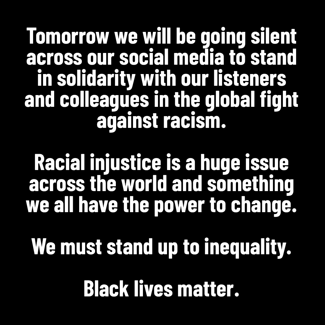 CashforKidsGem's tweet photo. We're joining our radio colleagues for the social media blackout on Tuesday 2nd of June.
 
#BlackLivesMatter #TheShowMustBePaused https://t.co/7Mc8Xycnfm
