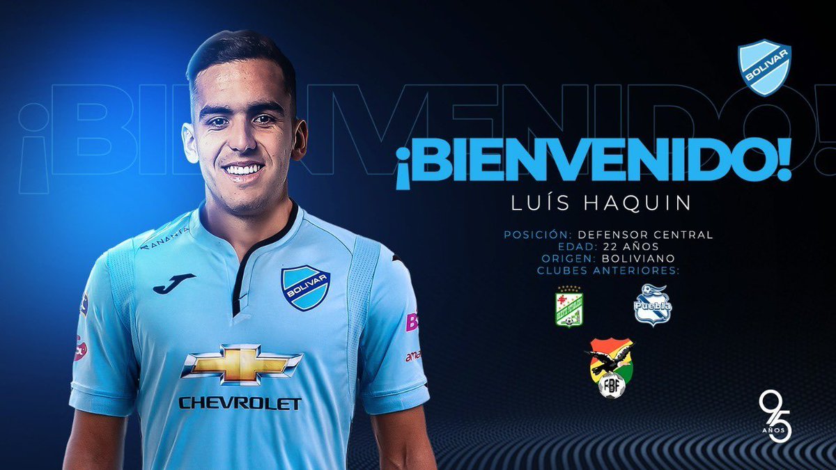 marceloclaure's tweet photo. Trabajando en los cambios que haremos en el primer plantel @Bolivar_Oficial para ser fuerte y competitivo. Damos la bienvenida a Luis Haquin proveniente del Club Puebla y jugó en nuestra selección nacional. Haquin fortalecerá nuestra defensa. #VamosAKD https://t.co/M9N5JSKZp2