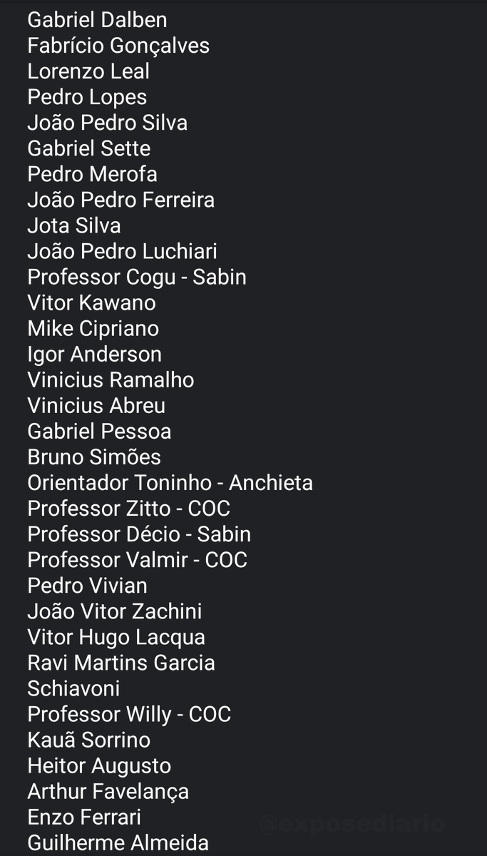 exposediario's tweet photo. Para quem estava querendo ver a lista de RP, está aí. 

#ExposedRP https://t.co/qfdHN8oF7q