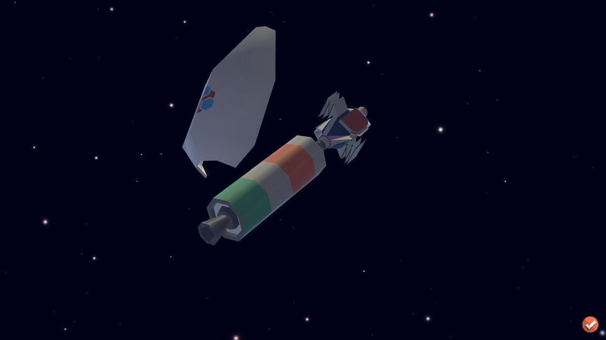 PolarMotion's tweet image. Some screenshots showing the updated visuals in the scene from Space Station Designer that belongs to the launch of the third core module bit.ly/SpaceStationDe… #spacestationdesigner #gamedev #indiedev #madewithunity #spacestation #postprocessing #universalrenderpipeline #urp