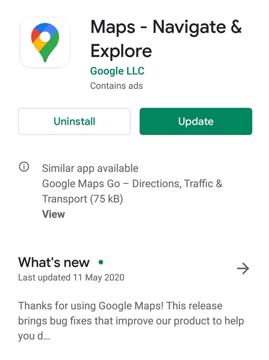 TheHappyAgrawal's tweet photo. Realised that Maps has a pending update from May 11. Expected it to give me the best directions from my room to the kitchen. 

#Lockdown https://t.co/zARXmqpBTt