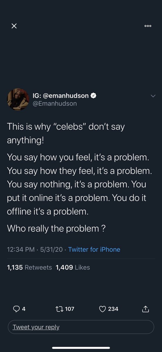 Eman HudsonThese are y’all “Celebs” no accountability.