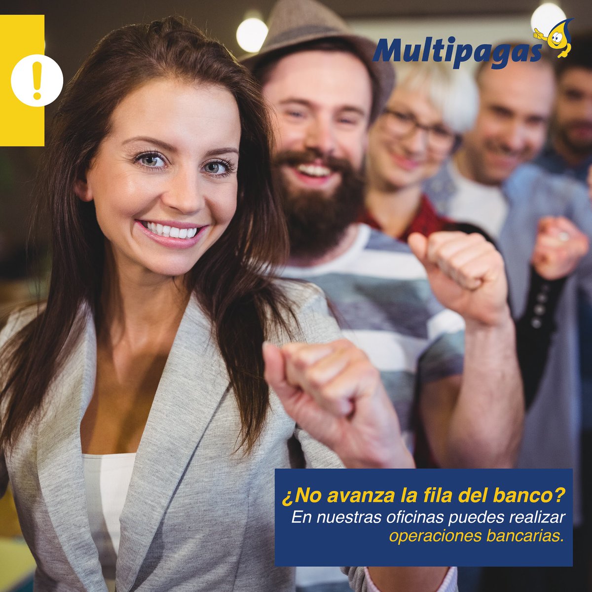 Multipagas's tweet photo. Todas las operaciones bancarias como consignaciones, pagos y transferencias de nuestros banco aliado @bancolombia las puedes realizar en nuestros puntos habilitados. 🤝💛
.
.
#Multipagas #Colombia #CorresponsalBancario #Transacciones https://t.co/RuJY7EXGoN