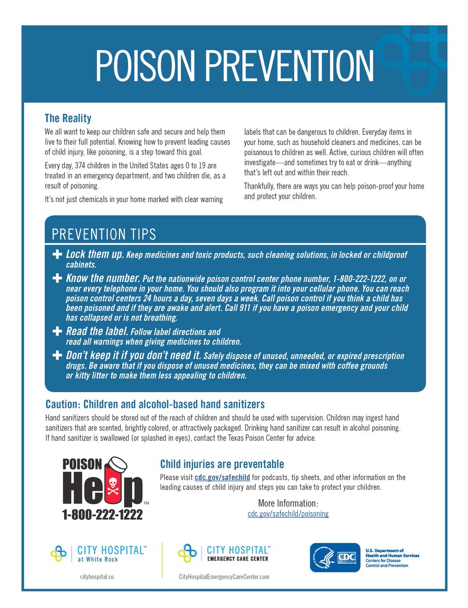 Protect children from being poisoned with these prevention tips: