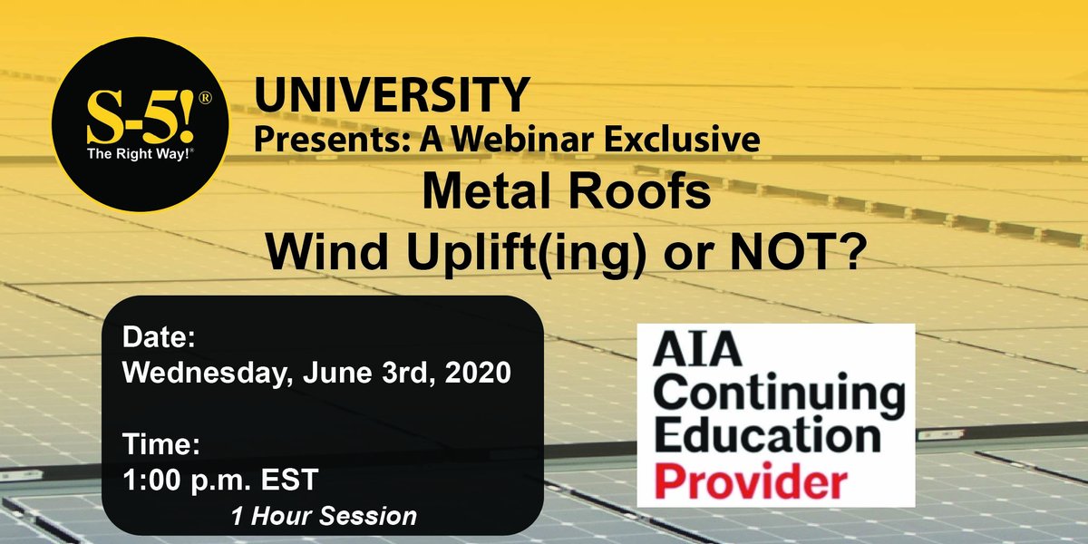 S5_Attachments's tweet image. Have you registered yet? We have 3 #freewebinars you to check out THIS WEEK! Learn about the secrets of #winduplift, see a demonstration on how to perfectly install our PVKIT™ and learn about the latest @S5_Attachments #solarapplications. bit.ly/2Az32qP