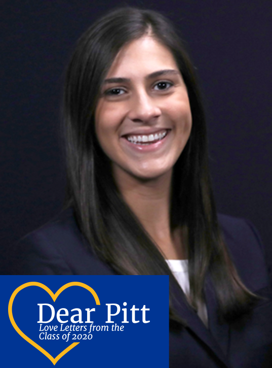 PittAlumni's tweet photo. A group of student leaders have written “Dear Pitt” letters to help our newest alumni remember their fondest
@PittTweet memories. Read Simone Rodriguez's (KSGB ’20, ENGR '20G) #dearpitt letter below! https://t.co/oCaxuG3KMt https://t.co/Ji0ugRN0OL