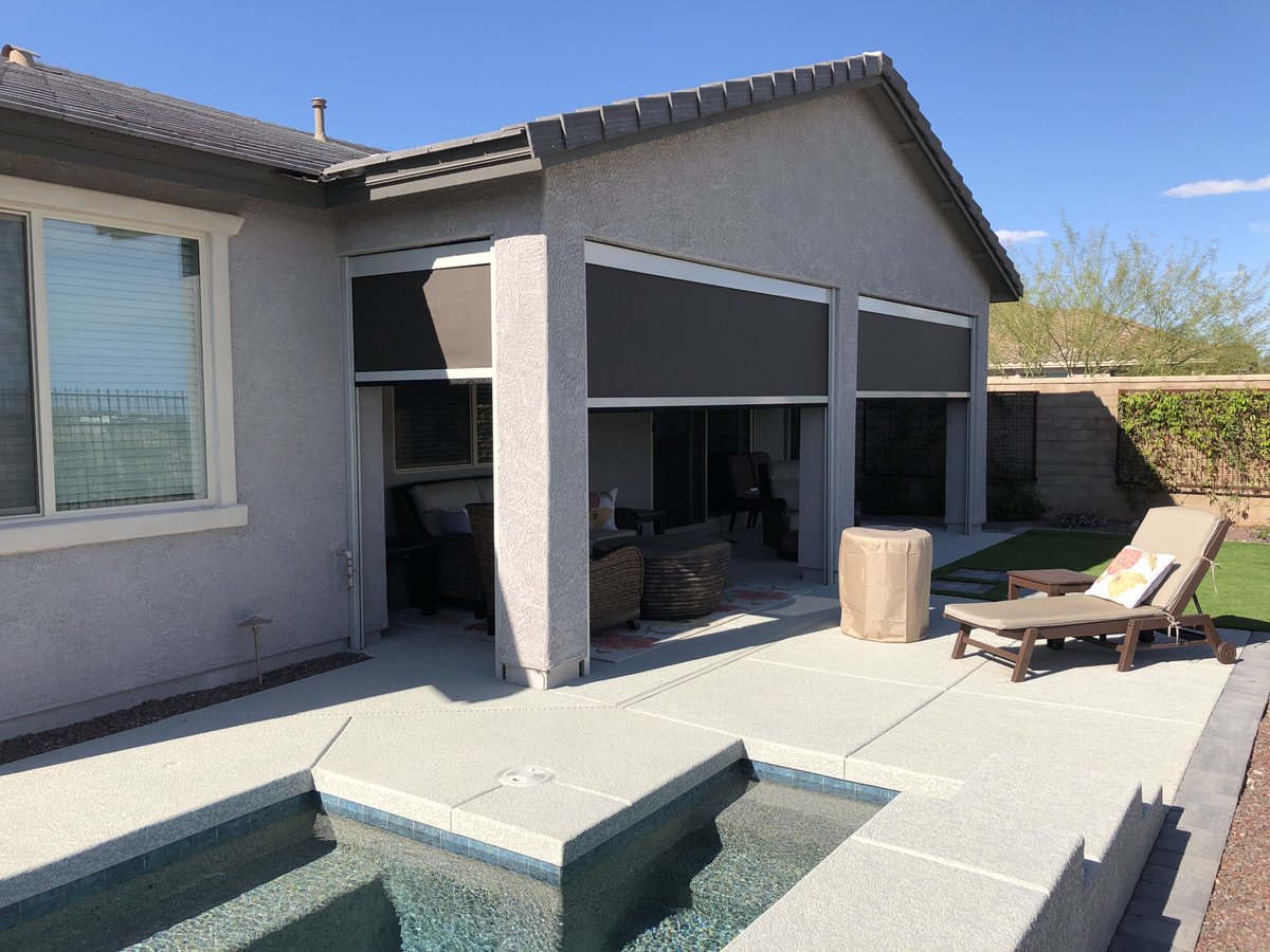 AZSunSolutions's tweet photo. ๐ฅBoomshakalaka another patio screens project completed byย @azsunsolutionsย ย
#azsunsolutions #phoenix #sunsolutionsphoenix #sunprotection #sun #awning #summer #rollingshutters #screenenclosure #scottsdale #arizonarealestate ๐ต #arizonabusiness #arizonarealestate #arizonarealtor https://t.co/3hAMV59cGI