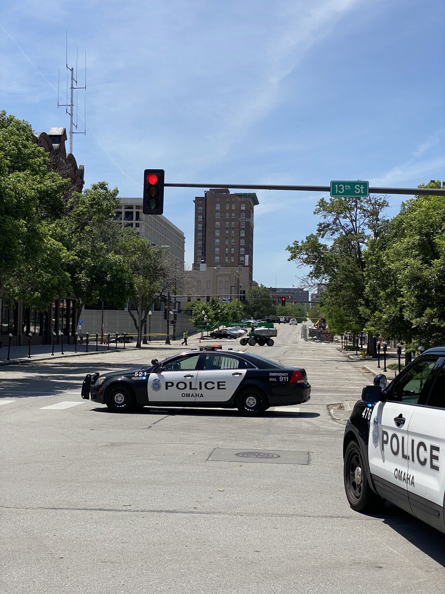 A lot of entrances to the Old Market area pretty tightly controlled. This is the view near 13th and Howard.