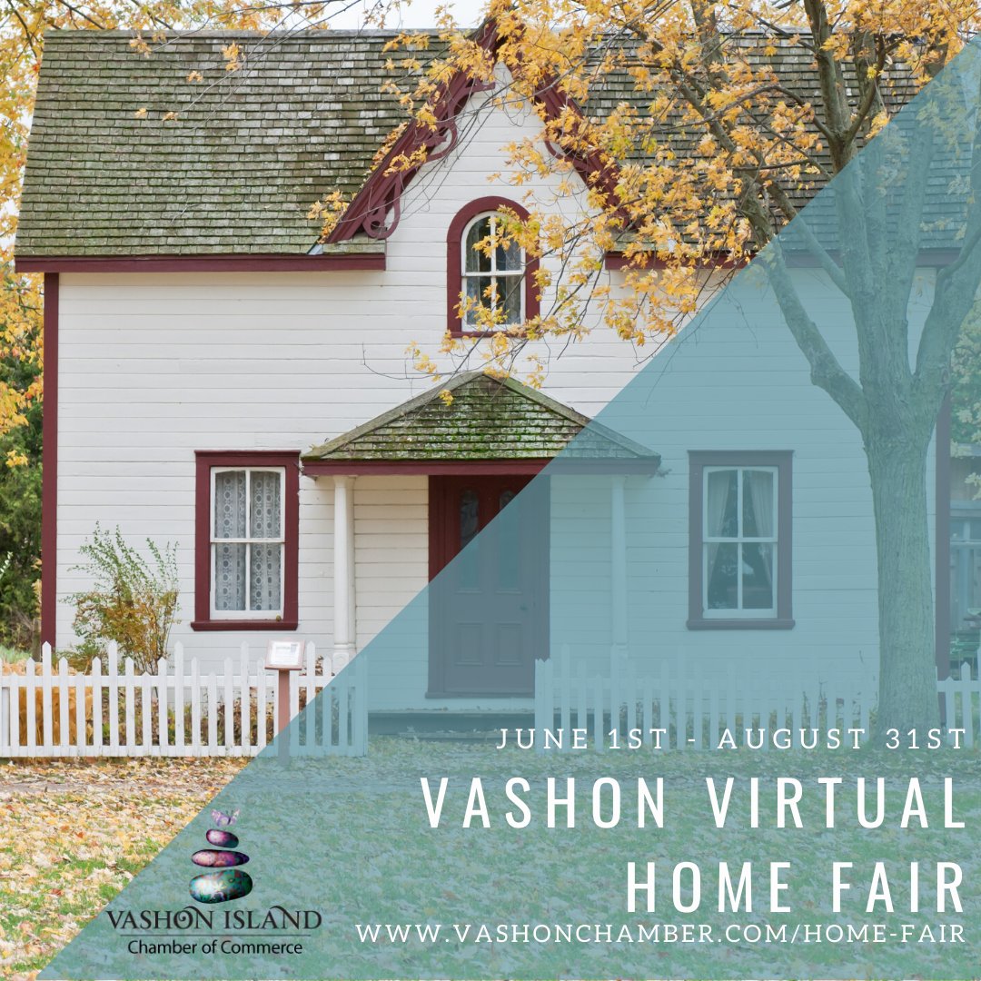 VashonChamber's tweet photo. The Vashon Virtual Home Fair has officially launched!! This event will continue through August 31st and vendors may sign up at any time:
https://t.co/jvJOv5NvX5
#vashonhomefair #vashonchamberofcommerce #virtualhomefair #homefair #vashonisland #vashonchamber https://t.co/fRNvQtIGAC