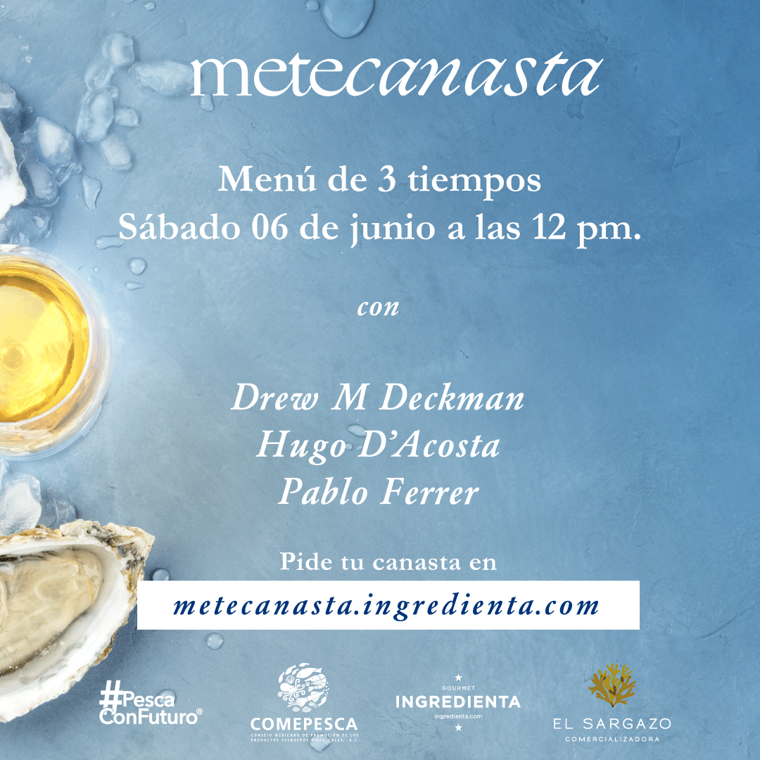 pescaconfuturo's tweet photo. Conoce la 4ta edición de #Metecanasta con Drew M Deckman, Hugo D'Acosta y Pablo Ferrer, con la participación de Comepesca

@Ingredienta @bajafishingchef 
#MaresMexicanos #CampoMexicano #ConsumeLocal #MeteCanasta #PescaConFuturo https://t.co/JlCPQfVLM9