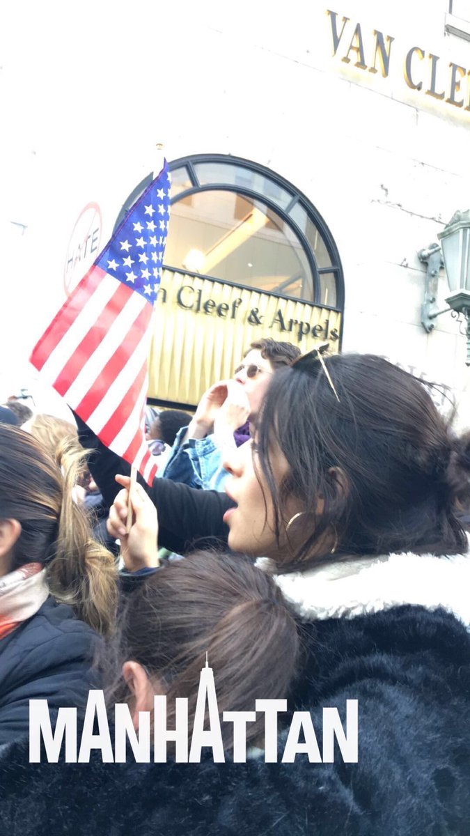 5. She marched in the streets of NY against Trump, and encouraged people to vote and to make a difference with their voice and actions.