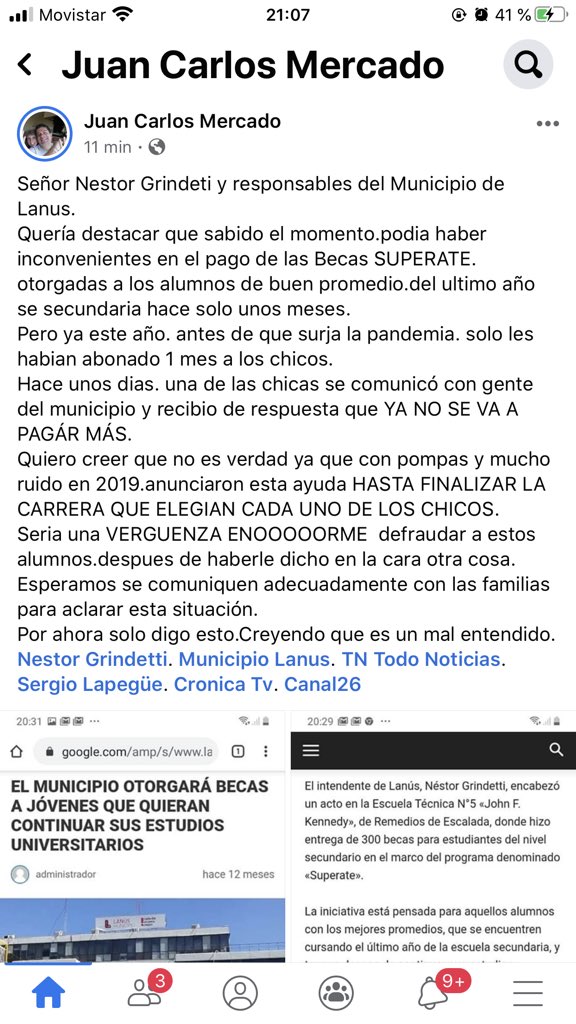 Marmmercado's tweet photo. Desde febrero no me pagan la beca prometida que me ayudaria a pagar los gastos de la facultad durante toda la carrera,nadie se comunico conmigo para avisarme y ahora dicen que ya no la van a pagar mas. Difundan porfa🙏🏼 es de mucha ayuda https://t.co/4XnHu9CkE1