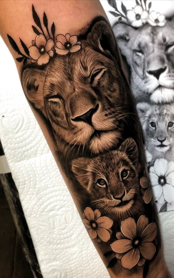 Female Lion Tattoo Images Browse 1146 Stock Photos  Vectors Free  Download with Trial  Shutterstock