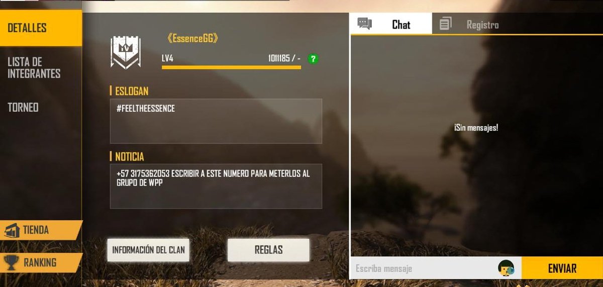 ¡Unete a nuestro clan de #FreeFire!

Si quieres formar parte de nuestra familia, no dudes en mandar un mensaje a <a href="/EssJasson/">ESS〡JASSON</a>. 📩

ID clan: 67056779