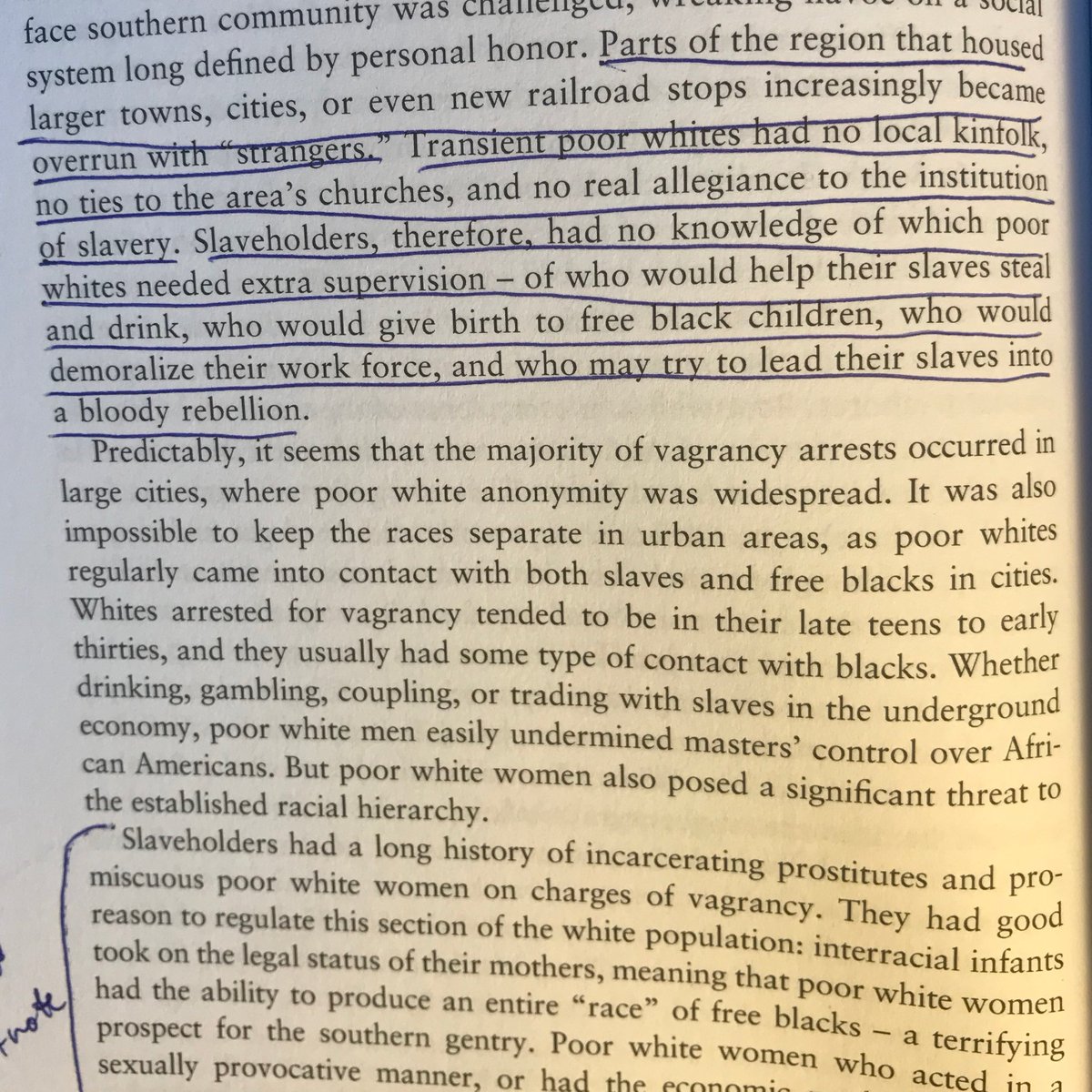 Even though abolitionists weren't orchestrating the Southern unrest, it's important to understand that many slave uprisings really did include small numbers of poor whites who saw more in common with their black neighbors than the slave owning class.