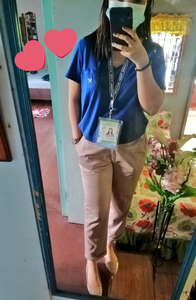 allejella21's tweet image. Part na ang mask sa new normal ootd 😊
#betterbesafe #goingwork