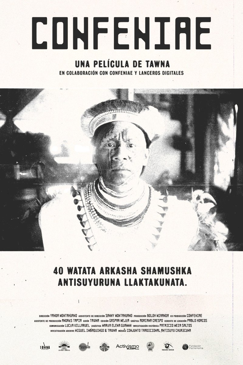 CONAIE_Ecuador's tweet photo. Trailer del documental de la CONFENIAE

@confeniae1, en alianza con Tawna Films y @LancerosDigita3 en el marco del aniversario por los 40 años de vida organizativa de la CONFENIAE realizará este sábado 13 de junio - 18:00 el lanzamiento del trailer: "CONFENIAE: 40 años de lucha" https://t.co/2LhmxfXqvQ