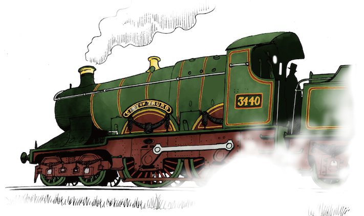 池田邦彦 漫画家 7 12国境のエミーリャ4発売 身辺雑記 Kindle本 鉄道模型レイアウトプラン アイデア アラカルト よりカット絵 汽車のえほん にも登場するシティ オブ トルーロー 時速100マイル 約160キロ を世界ではじめて突破した機関車