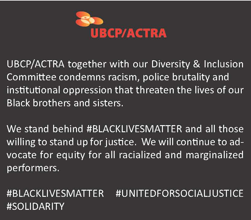 #blacklivesmatter
#unitedforsocialjustice
#solidarity
#diversityandinclusion
#ubcpactra