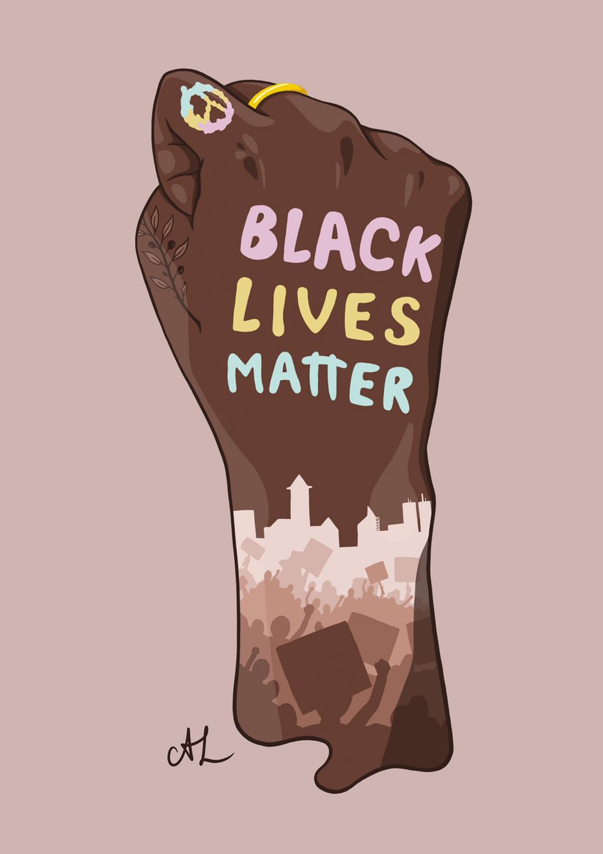 LoboIllustrator's tweet photo. Black lives matter. Now is not the time to stay silent. Don’t pretend you aren’t seeing what’s happening around you just because it might not affect you. Stay safe out there 👊🏼👊🏽👊🏾👊🏿
.
.
.
#blacklivesmatter #illustration #art #blm #blmsupport #digitalart #justiceforgeorgefloyd https://t.co/nmhTyplfMG