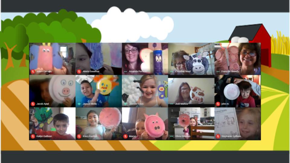 Old MacMattos had a farm . . . . and some butterflies!!  Preschoolers worked on farm activities last week and butterflies the week before and shared them at virtual show and tell today.  #wbwildcats